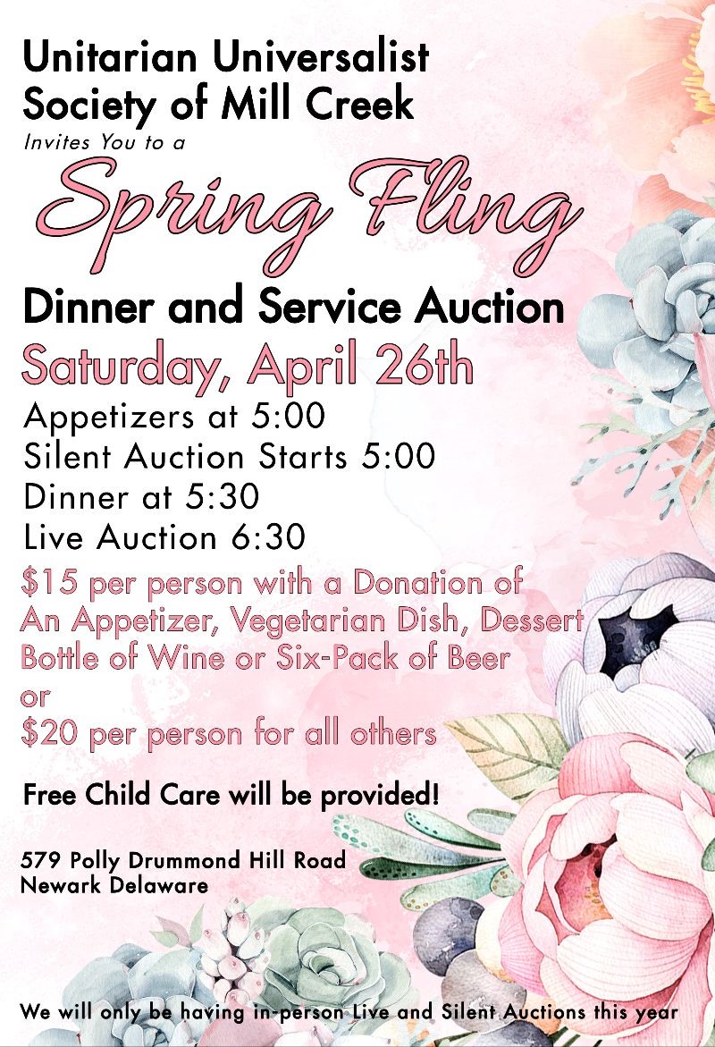 Spring Fling Dinner and Service Auction
